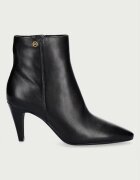 Michael Michael Kors боти с тънък ток дамски от кожа Daniela Heeled Bootie черни 40F6DNME5L.001