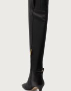 Michael Michael Kors ботуши под коляното дамски Daniela Kitten Boot черни 40F6DNMB5L.001
