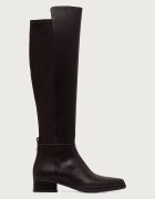 Michael Michael Kors ботуши под коляното дамски от кожа Lex Boot кафяви 40F6LXMB5L.251