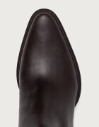 Michael Michael Kors ботуши под коляното дамски от кожа Lex Boot кафяви 40F6LXMB5L.251