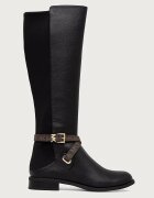 Michael Michael Kors ботуши под коляното дамски Rachel Flat Boot черни 40F6RCFB6L.007