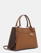 Michael Michael Kors чанта crossbody дамска от имитация на кожа May кафява 30T6GX5L8B