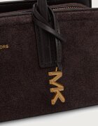 Michael Michael Kors чанта тип багета дамска от велур LAILA кафява 30T6A9IT0S