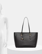 Michael Michael Kors Кожена чанта QUINN в черно 30T5GQNT9L