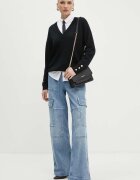 Michael Michael Kors Кожена чанта в черно 30T4GC7L3T