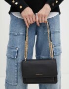 Michael Michael Kors Кожена чанта в черно 30T4GC7L3T