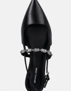 Michael Michael Kors Кожени балеринки Dina Flex Sling Flat в черно с отворена пета 40R6DIFP2L.001