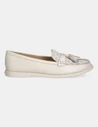 Michael Michael Kors Кожени мокасини Kiernan Loafer в бежово с равна подметка 40T4KRFP1B.289