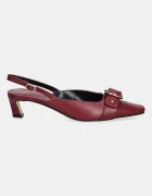 Michael Michael Kors Кожени обувки с тънък ток Jaden в бордо с нисък ток 40T5JDMS1L.691