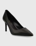Michael Michael Kors Кожени обувки с висок ток Alina в черно 40F2HNMP2L