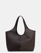 Michael Michael Kors шопинг чанта дамска от имитация на кожа Henly кафява 30T6G51T9B