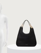 Michael Michael Kors шопинг чанта дамска от кожа ELLIE черна 30F6GEJE7L