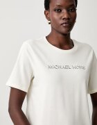 Michael Michael Kors тениска дамска от памук бежова MT6528597J