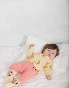 MINI RODINI боди за деца от лиосел Rabbits жълто 26740111