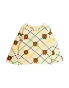 MINI RODINI Детска блуза с дълъг ръкав с памук Bear