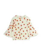 MINI RODINI Детска блуза с дълги ръкави Outlined hearts