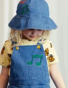 MINI RODINI Детска памучна капела Note