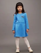 MINI RODINI Детска памучна рокля Dog