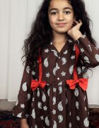 MINI RODINI Детска памучна рокля Paisley