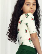 MINI RODINI Детска памучна тениска Lingonberries