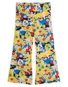 MINI RODINI Детски памучен спортен панталон Flowers