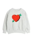 MINI RODINI Детски памучен суичър Arrowed heart