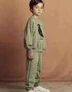 MINI RODINI Детски памучен суичър Blackbird