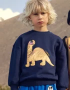 MINI RODINI Детски памучен суичър Dino