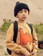 MINI RODINI Детски памучен суичър Dino