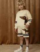 MINI RODINI Детски памучен суичър Dog