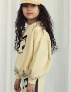 MINI RODINI Детски памучен суичър Note