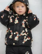 MINI RODINI панталон за деца черен с висока талия 26710119