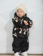MINI RODINI панталон за деца черен с висока талия 26710119