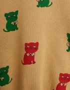 MINI RODINI спортен комплект анцуг за деца от памук Kittens кафяв 26720150
