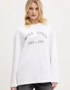 Miss Sixty Памучна блуза с дълги ръкави