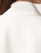 mm by max mara суичър с цип дамски с памук MMLVOLUME бял 2626926037600