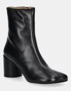 MM6 MAISON MARGIELA боти дамски от кожа черни S59WU0235.P3628