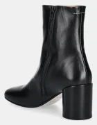 MM6 MAISON MARGIELA боти дамски от кожа черни S59WU0235.P3628