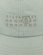 MM6 MAISON MARGIELA Памучна шапка с козирка в тюркоазено SH0TC0008.M35346