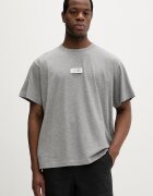 MM6 MAISON MARGIELA Памучна тениска в сиво с изчистен дизайн SH0GC0071.M20170