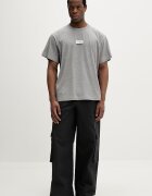 MM6 MAISON MARGIELA Памучна тениска в сиво с изчистен дизайн SH0GC0071.M20170
