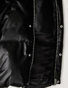 MM6 MAISON MARGIELA пухено яке мъжко от имитация на кожа черно SH0AM0098-M36016