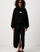MM6 MAISON MARGIELA суичър с качулка дамски от памук черен S52GU0263-M25025