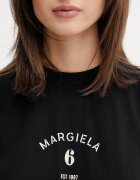MM6 MAISON MARGIELA тениска дамска от памук черна S62GD0216.M20048