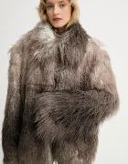 MMC STUDIO Палто в кафяво FLORO.FUR