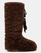 Moon Boot Апрески MB ICON CURLY EXTRA в кафяво 80D1403070 M010