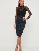 Morgan Боди TJULIE в черно с изчистен дизайн UNIQUE.BLACK