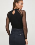 Morgan Боди TJULIE в черно с изчистен дизайн UNIQUE.BLACK
