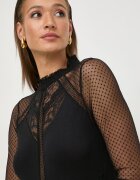 Morgan Боди TJULIE в черно с изчистен дизайн UNIQUE.BLACK
