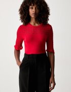 Morgan пуловер дамски с вискоза червен MPOMY